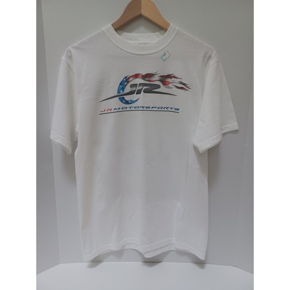 Dale Earnhardt Jr We‎ Salute You  Men's White Shirt JR Motorsports Medium  C - Picture 2 of 6
